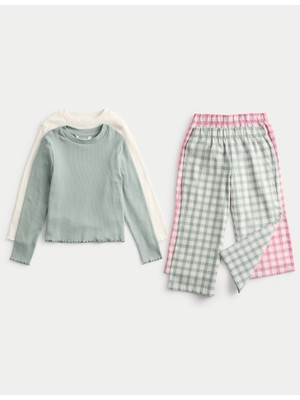 Marks & Spencer 2’li Ekose Desenli Pijama Takımı (1-8 Yaş)