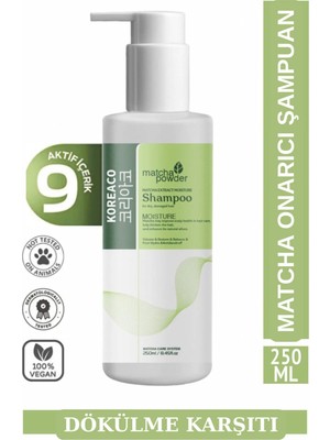 Koreaco Matcha Therapy Mucize Moisture Shampoo | Nemlendirici Yapılandırıcı Onarıcı Şampuan 250 ml