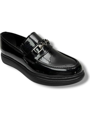 Rasgo 5126-26 Rugan Deri Fiyonklu Tokalı Anatomik Erkek Çocuk Ayakkabı 37-40