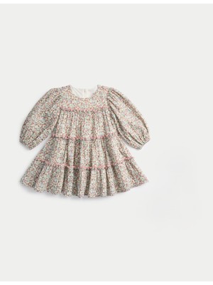 Marks & Spencer Desenli Çocuk Elbise  (0-3 Yaş)