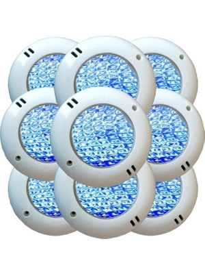 Ayder Timya 8 Watt Smd LED Mavi Mini Sıva Üstü Havuz Lambası 9 Adet