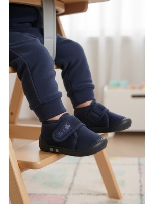 Walkway 058989 B Lacivert Cırtlı Bebek Panduf