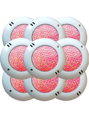 Ayder Timya 8 Watt Smd Led Kırmızı Mini Sıva Üstü Havuz Lambası 9 Adet