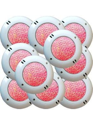 Ayder Timya 8 Watt Smd LED Kırmızı Mini Sıva Üstü Havuz Lambası 10 Adet