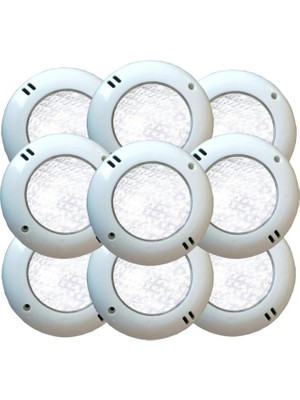 Ayder Timya 8 Watt Smd LED Beyaz Mini Sıva Üstü Havuz Lambası 9 Adet