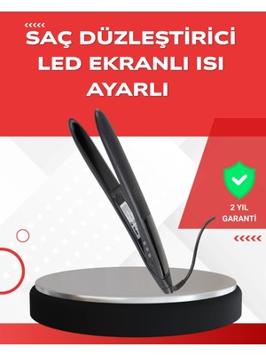 Sb Shopping Profesyonel 2025 Saç Düzleştirici Isı Ayarlı Titanyum Seramik Plakalı A Kalite Orijinal