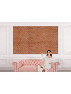 the mr east Taş Tuğla Desenli Duvar KAĞIDI-5605