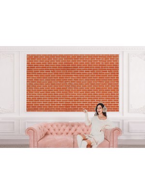 the mr east Taş Tuğla Desenli Duvar KAĞIDI-5602