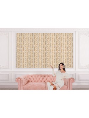 the mr east Karamel Rengi Kesik Çizgili Iskandinav Tarzı Modern Duvar KAĞIDI-5548