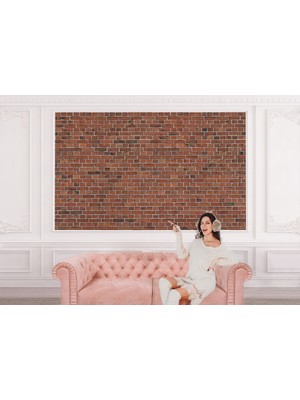 the mr east Taş Tuğla Desenli Duvar KAĞIDI-5599