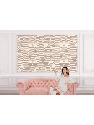 the mr east Geometrik Desenli Duvar KAĞIDI-5776