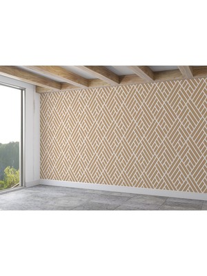 the mr east Pastel Renkli Geometrik Desenli Duvar KAĞIDI-5791