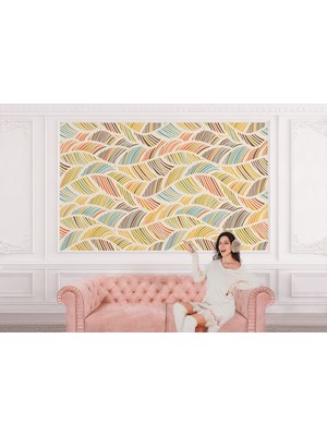 the mr east Iskandinav Tarzı Modern Renkli Yapraklar Duvar KAĞIDI-5703