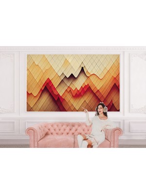 the mr east Iskandinav Tarzı Modern Desenli Duvar KAĞIDI-5763