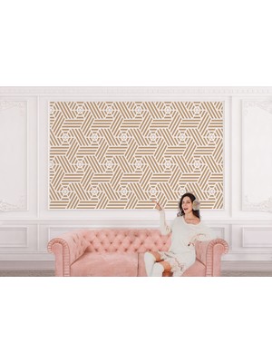 the mr east Pastel Renkli Geometrik Desenli Duvar KAĞIDI-5787