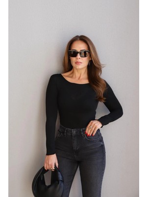 Purple By Banu Siyah Transparan Body