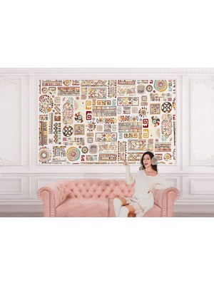 the mr east Soyut Renkli Şekiller Duvar Kağıdı Modern Bohem Iskandinav TASARIMI-5504