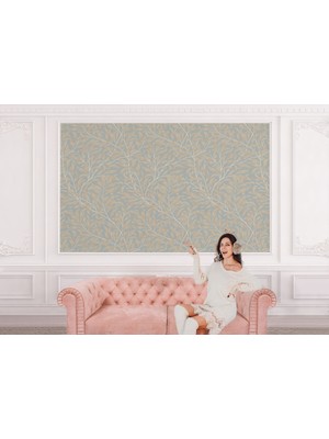 the mr east Yaprak Desenli Duvar KAĞIDI-5648