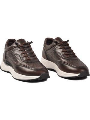 Voyager 1003 Hakiki Deri Kahve Erkek Günlük Ayakkabı