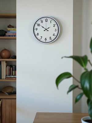 MiraLive Zentime 36 cm Beyaz Dekoratif Duvar Saati