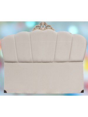 Bengi Ankara Mobilya Başlık Alc  Avangart Model 150 cm Kapitone Krem Renk Kumaş Döşeme El Yapım