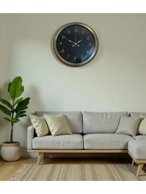 MiraLive Zentime Ihtişam Eskitme 40 cm Metal Duvar Saati