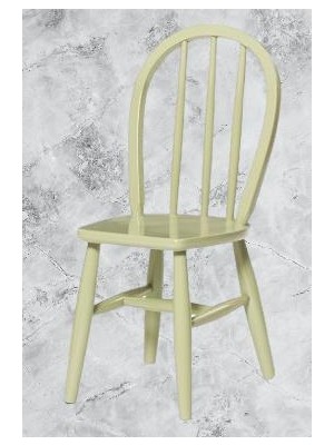 Bengi Ankara Mobilya Sandalye 90469 ZUS2272 Çıtalı Oval Sırtlık Model Ahşap Kayın Ayak Krem El Yapım