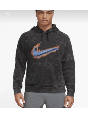 Nike Dri-Fit Fleece Vintage Hoodie Pullover Siyah Erkek Sweatshirt DX1555-010