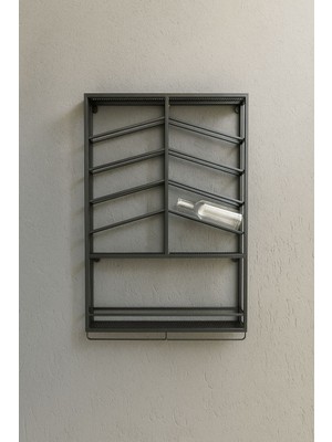 Merzana Metal Şaraplık  ve Kadehlik, Modern Metal Raf