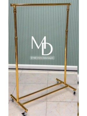 Md Vitrin Dekorasyon Gold Kaplama Dayanıklı Orta Stand Askılık