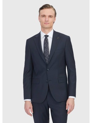 Ramsey Siyah Mikro Modern Fit Yün Karışımlı Takım Elbise