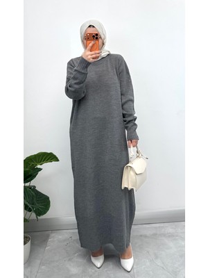 Pike Örgülü Triko Elbise