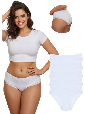 New Lilla 1009 Bato Paça Dantelli 5'li Kadın Külot Paketi