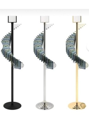 Md Vitrin Dekorasyon Yüksek Kalitede Gold Kaplama Eşarp Standı Şal Standı Aksesuar Standı ( 34 Şal Asılabilir )