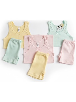 Kız Çocuk Pamuklu 3'lü Atletboxer Takım