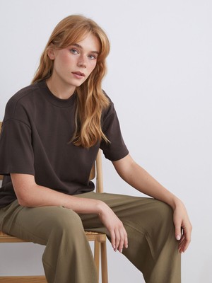 Lc Waikiki Yeni Sezon Dik Yaka Kadın Tişört