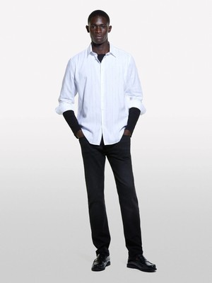 Vans Boston Slim Fit Kanvas Denim Pantolon Erkek Lacivert T-Shirt - 323A4N3HSE00O