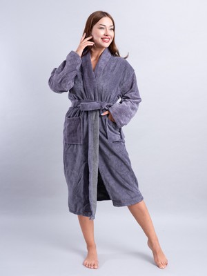Supersoft Lüks Kadife Kadın Bornoz – Hızlı Kuruyan, Leke Tutmaz & Ekoteks Belgeli
