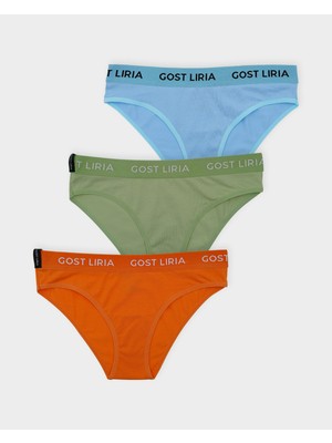 GOST LİRİA - Fresh Mode Kadın Slip  3 Lü Paket - Çok Renkli