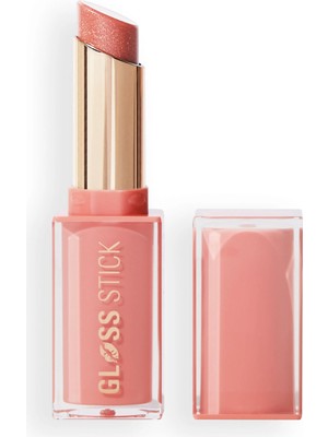 Revolution, Pout Lip Gloss Stick, Shimmer Peach Sorbet