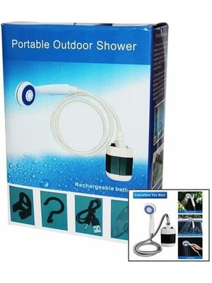 Linarx Taşınabilir Duş Seti – Pompalı ve Şarjlı