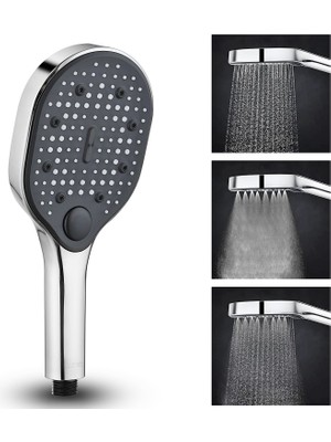 Yapıtaşı YT288 Elif Banyo Duş Başlığı Butonlu 3fonksiyonlu
