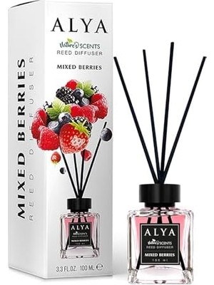 Alya Alya 's Scents Mixed Berries Bambu Çubuklu Oda Kokusu- Karışık Meyve Kokusu