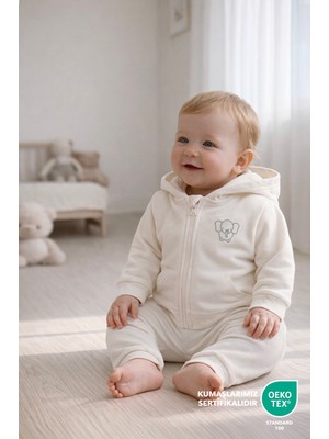 Lilalinda Bebek/çocuk Nakış Detaylı Fermuarlı Sweatshirt