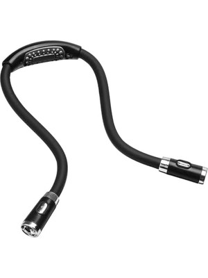 Rey Ayarlanabilir, Esnek LED Işık, Okuma, Çalışma Için... Eller Serbest, Boynunuza Asılabilir, Siyah