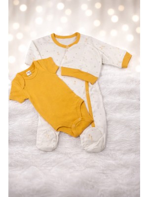 Yenidoğan 3'lü Zürafalı Zıbın Seti