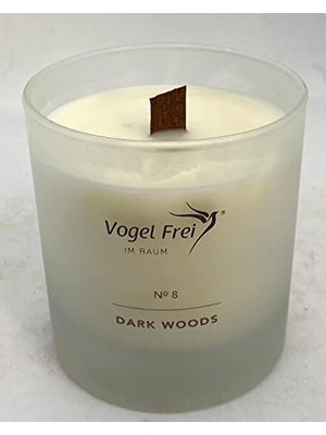 Büyük Ahşap Fitilli Woods Vegan Mum