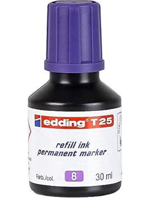 T 25 Permanent Yedek Mürekkep - Kalıcı Mürekkep - Mor - 25 ml