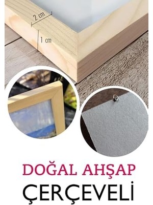 Gerçek Ahşap Çerçeveli 3 Parça 3D Poster Tablo Seti - 3DARTSOHOSET83-3348