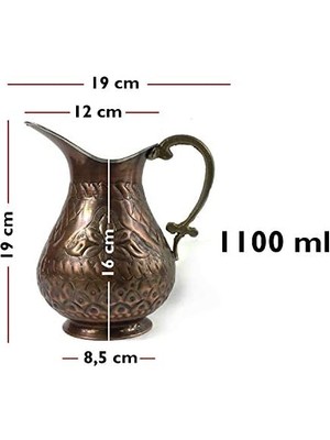 No:1 Maraş El Işleme Bakır Sürahi
